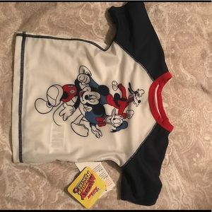 BNWT Mickey Mouse rash guard